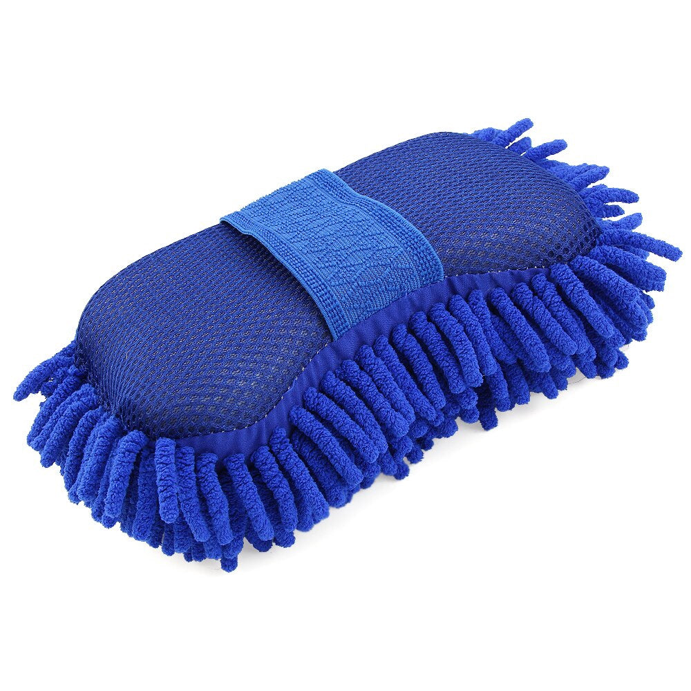 Car Motorcycle Washing Sponge Brush Soft Chenille Microfiber For Car Body Cleaning Water Absorbtion Sponge Brushes Detailing Washer araiparadise