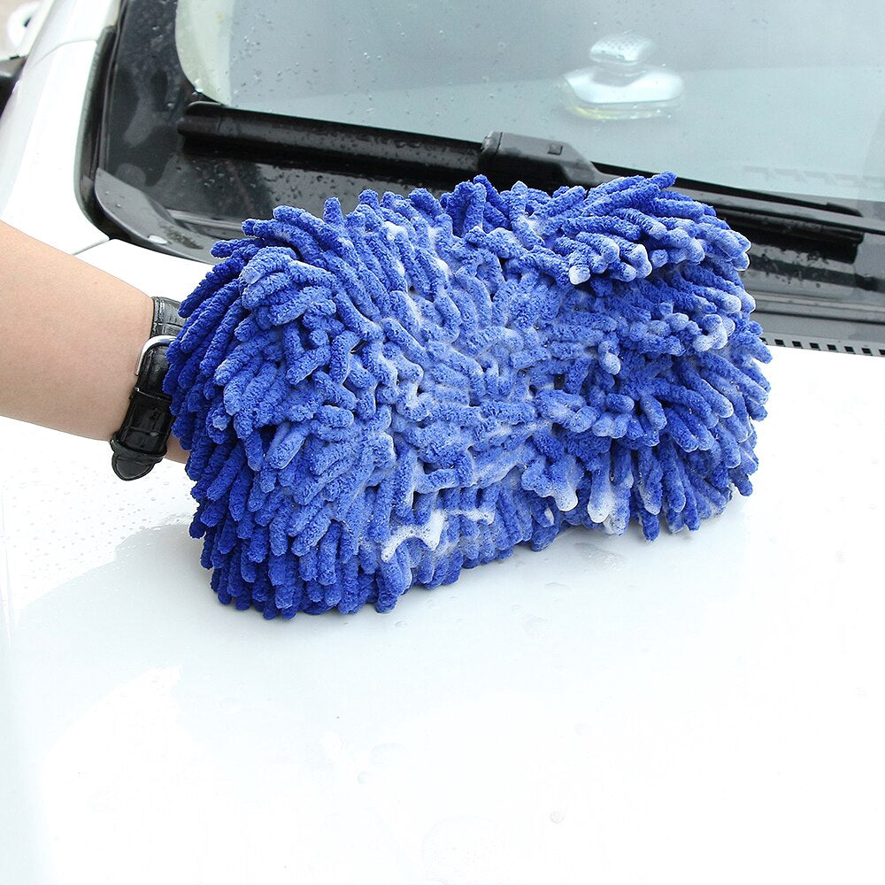 Car Motorcycle Washing Sponge Brush Soft Chenille Microfiber For Car Body Cleaning Water Absorbtion Sponge Brushes Detailing Washer araiparadise