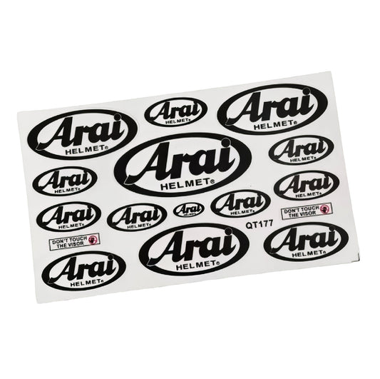 Stickers autocollants ARAI HELMET araiparadise