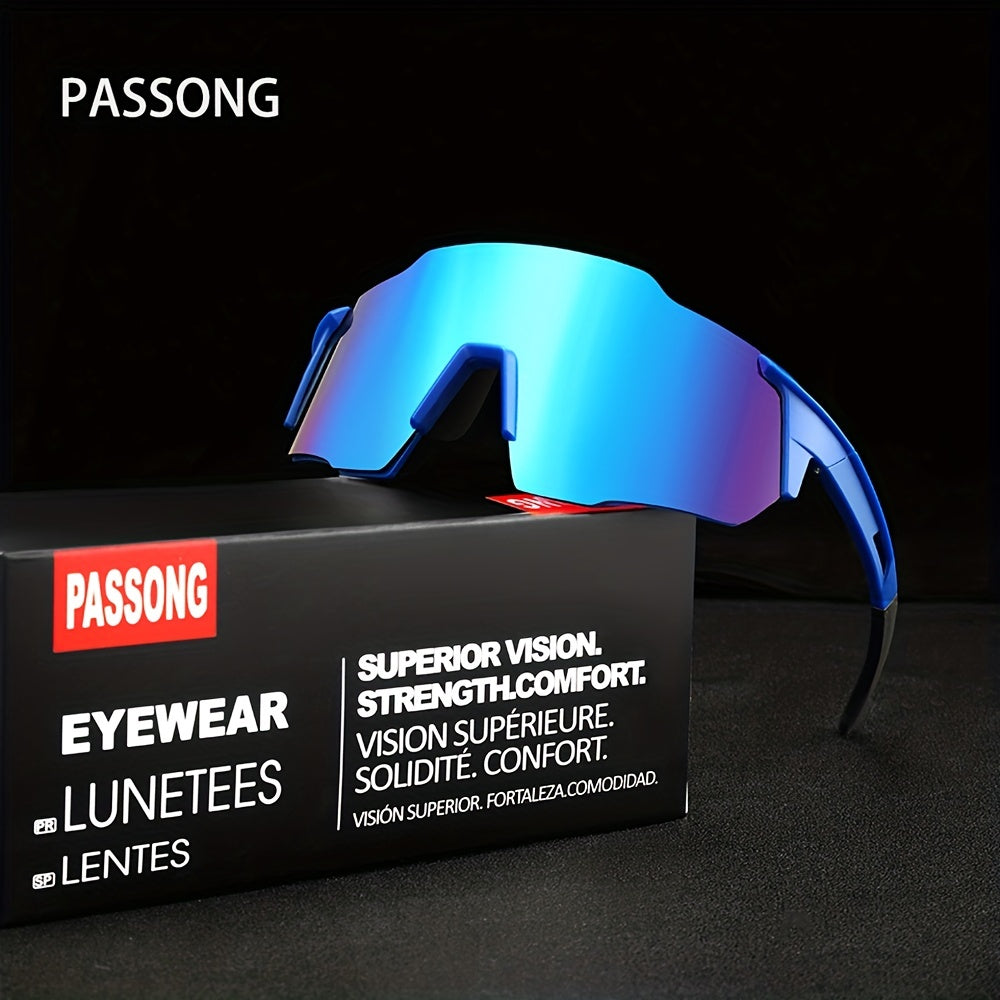 PASSONG Running Sunglasses For Men Women UV Protection Fishing Cycling Sunglasses Sport Glasses For Women & Men araiparadise